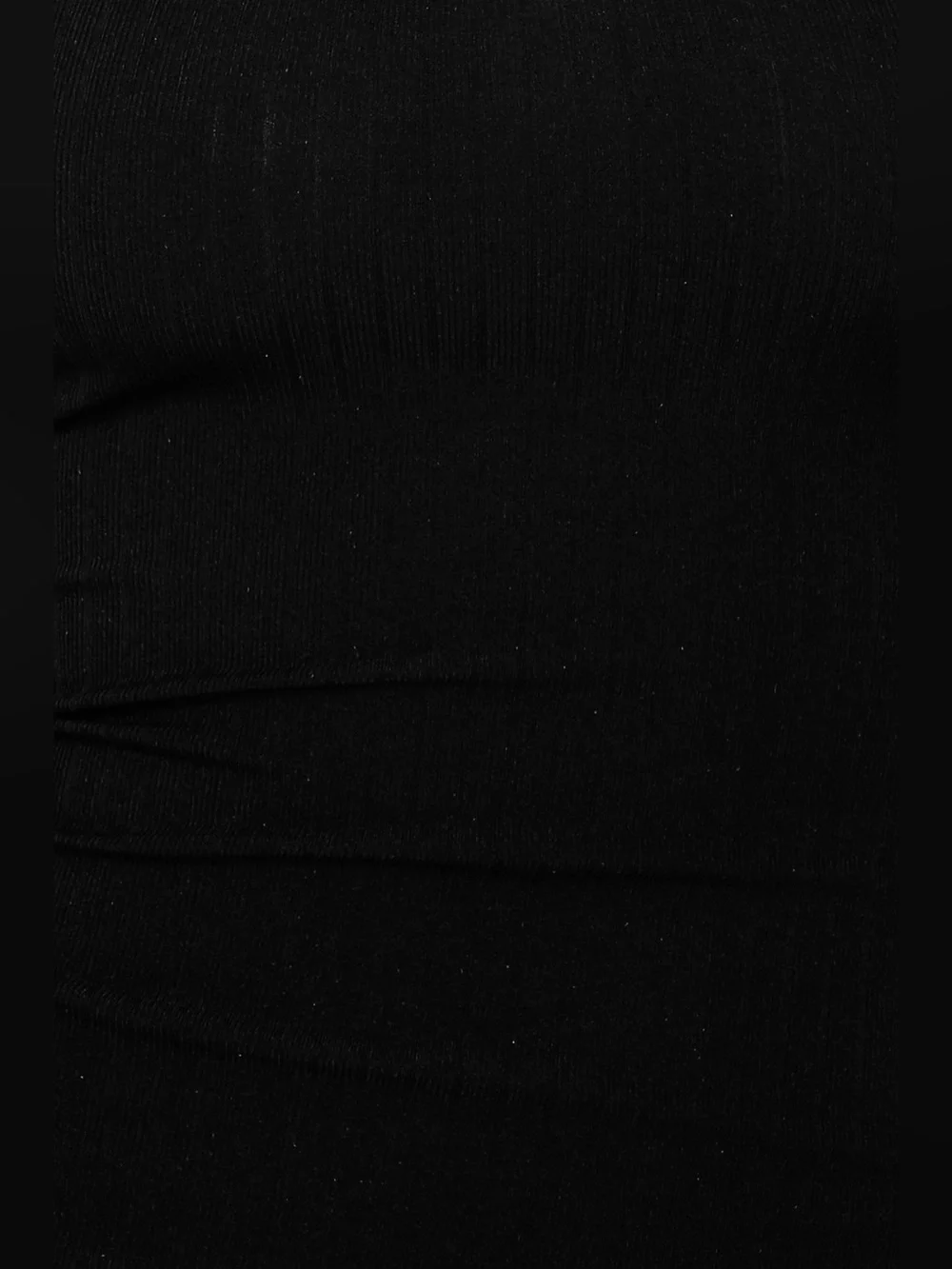 Hello Molly Black Midi Tank Dress with Side Slit - Picture 5 of 11